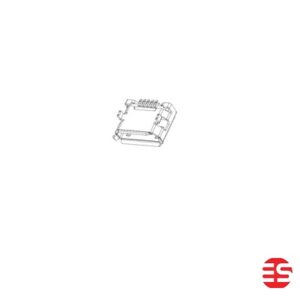 MICRO USB 5P FEMALE SMT B TYPE shell foot central 6.4mm,without post